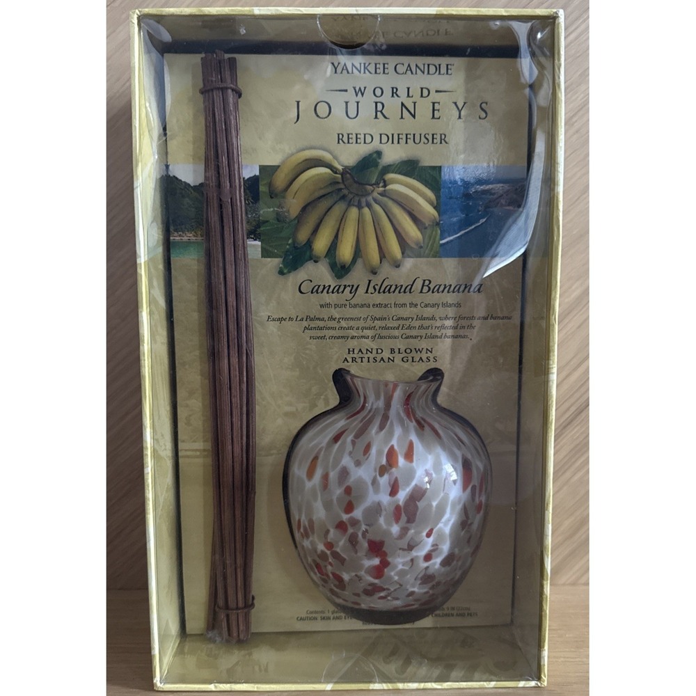 Yankee Candle World Journeys Canary Island Banana 4 Oz Fragrance Reed Diffuser